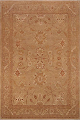 handmade Traditional Kafkaz Tan Brown Hand Knotted RECTANGLE 100% WOOL area rug 10 x 14